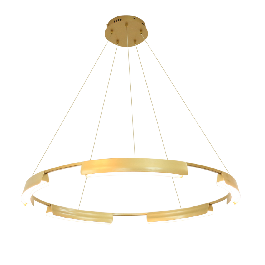Lampa wisząca Tura 80 cm złota LED 45W CCT